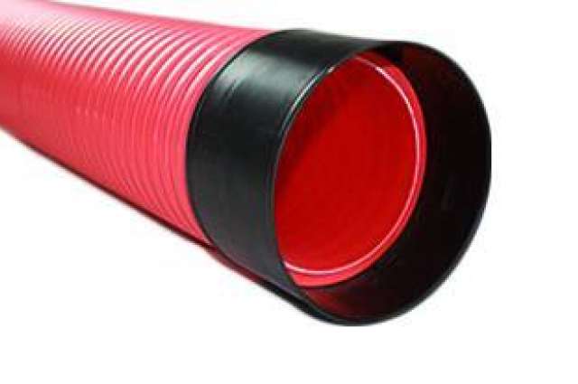 125mm x 3m Red Ridgiduct Power HV ENATS 12-24 Class 1 Specification